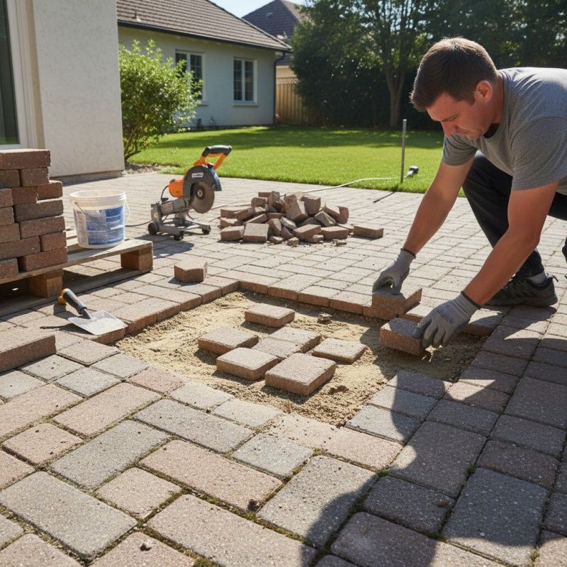 Local Paver Repair pros at work